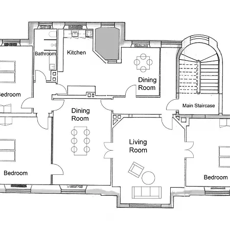 Apartmán Lovely 3br Manor 5 Min From Tivoli Gardens Kodaň